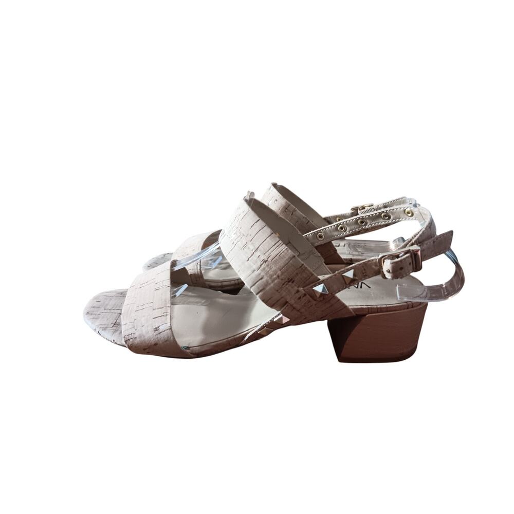 Vaneli Cork block heel Sandals 7.5 W  *M